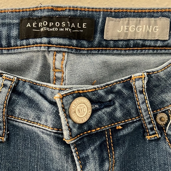 Aeropostale | Blue Jeggings | Size 8 - Picture 3 of 4